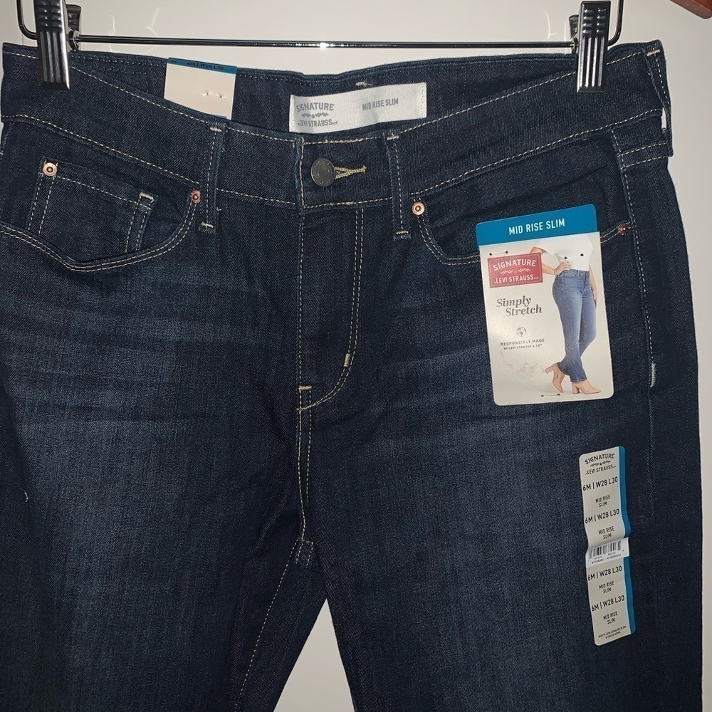 Levi’s Strauss Mid Rise Slime jeans New size 28/30 6 - Picture 4 of 10
